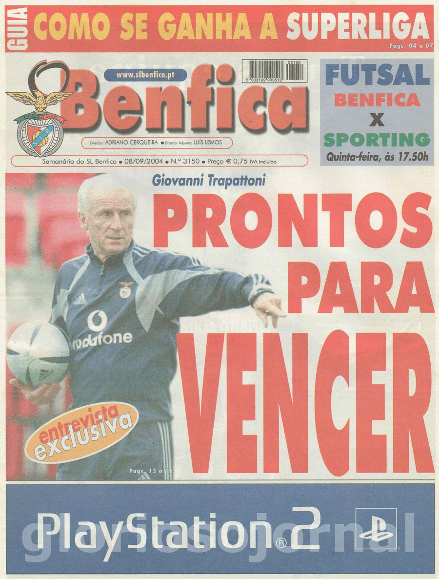 jornal o benfica 3150 2004-09-08